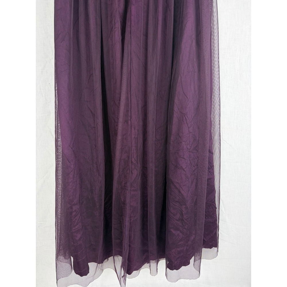 Vintage Purple Tulle Maxi Skirt High Waisted Formal Evening Gown Skirt 9/10 - Picture 8 of 10